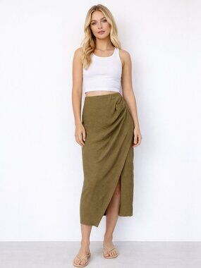OGL | Skirts | Ogl Woollike Frog Button Aline Midi Skirt Nwt Size  display picture 1